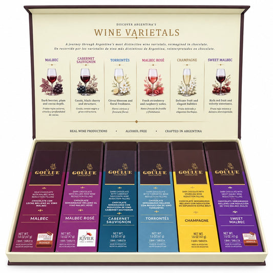 The Wine Collection: 6 Wine-Filled Chocolate Bars