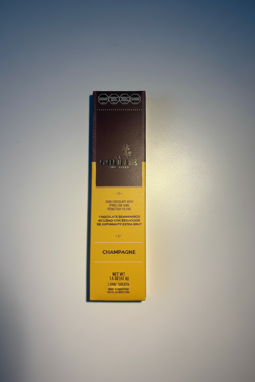 Champagne Extra Brut filled Chocolate bar