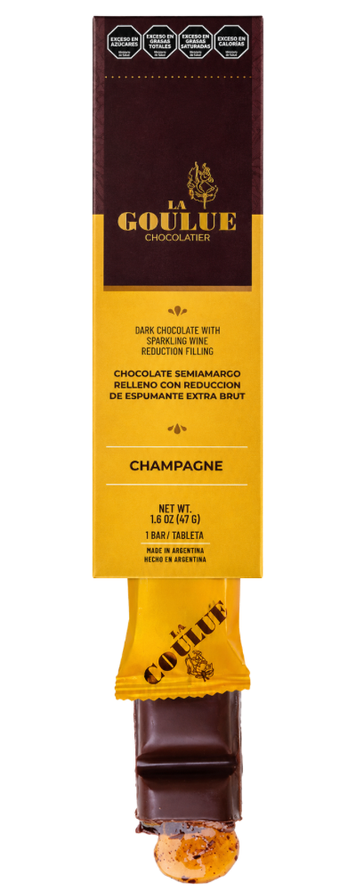 Champagne Extra Brut filled Chocolate bar