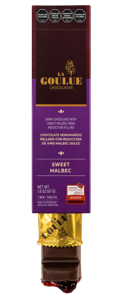 Sweet Malbec filled Chocolate bar