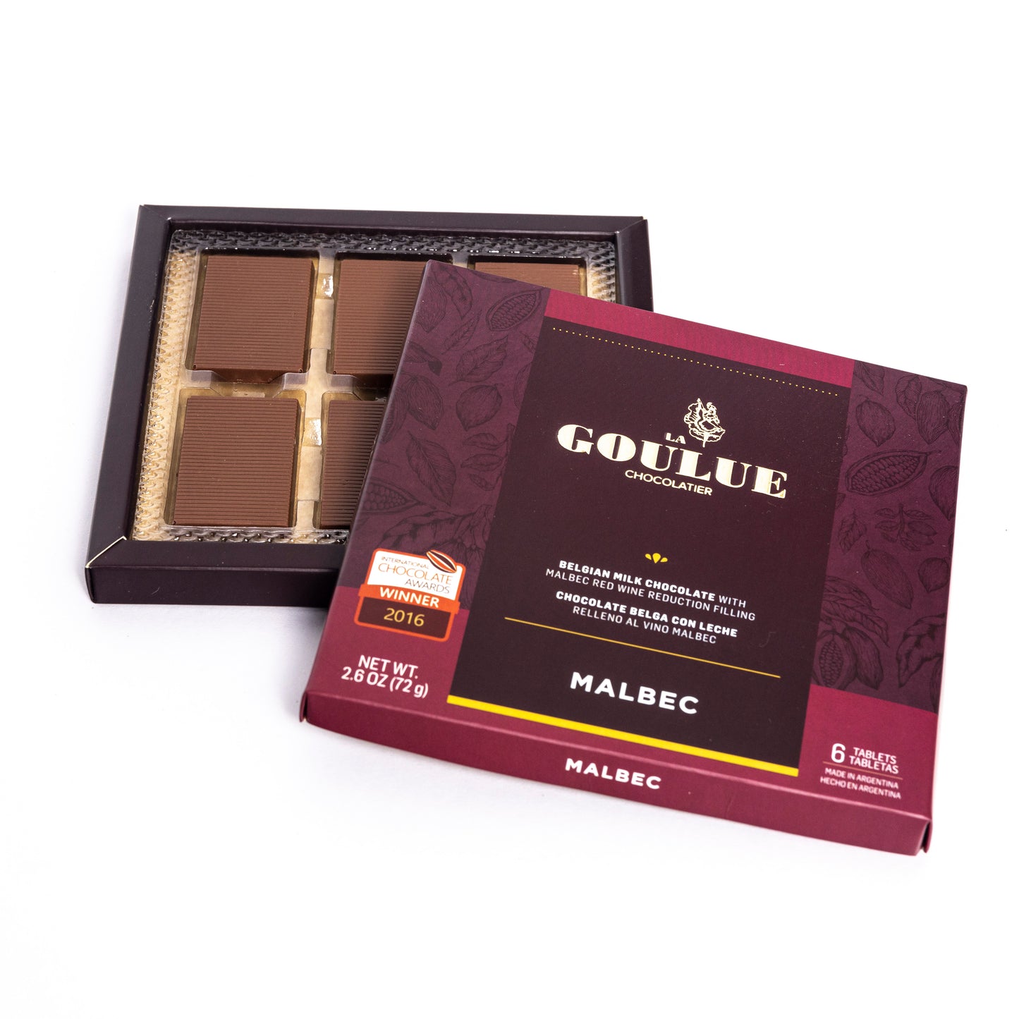 Malbec wine filled chocolate giftbox