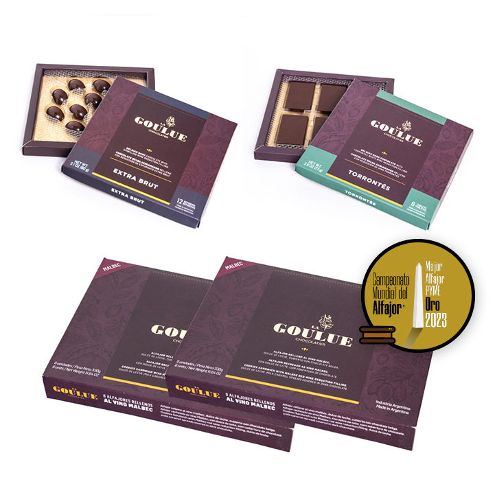 Pack #7 White wine collection + 2 boxes of Alfajores