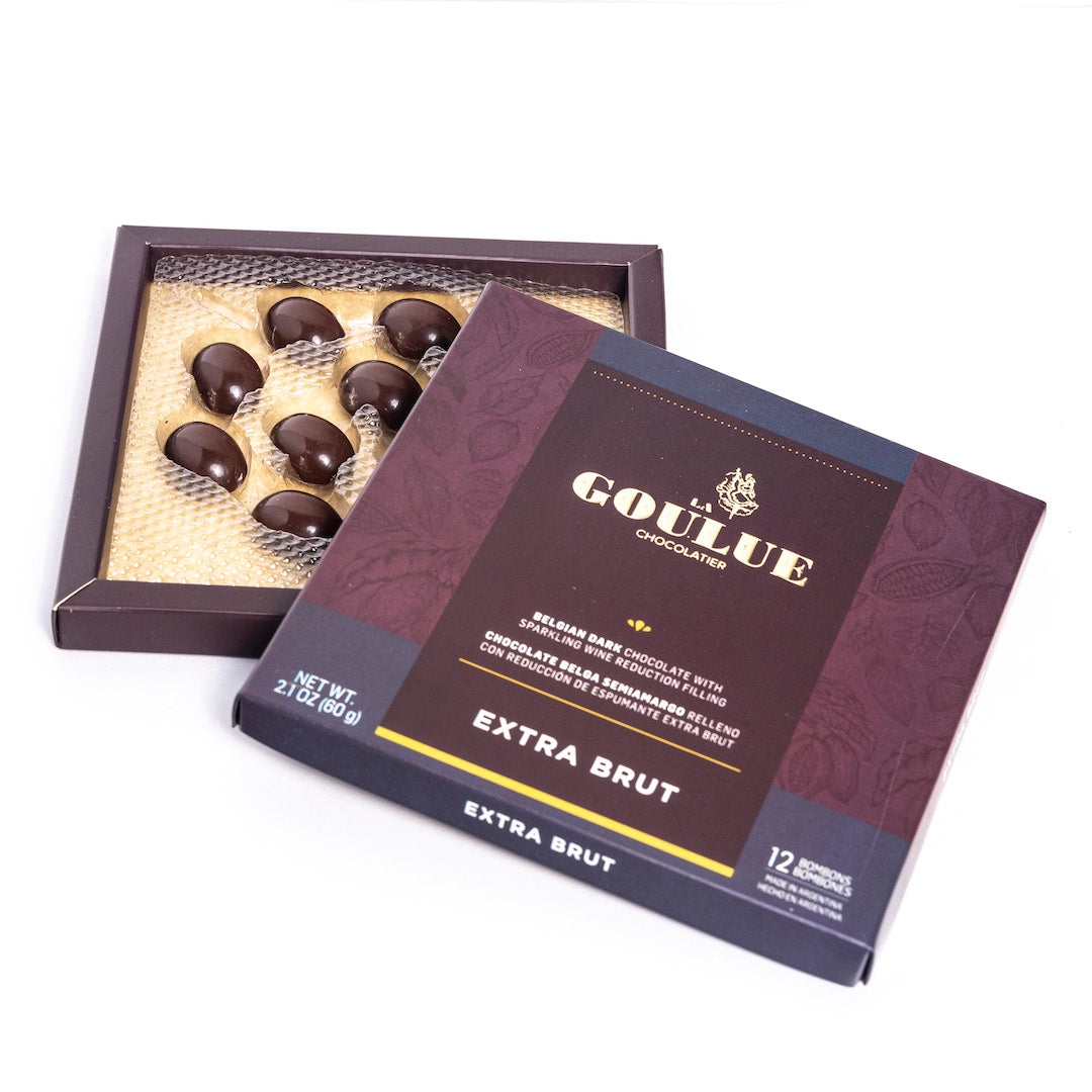 Champagne Extra Brut filled Chocolate gift box – La Goulue